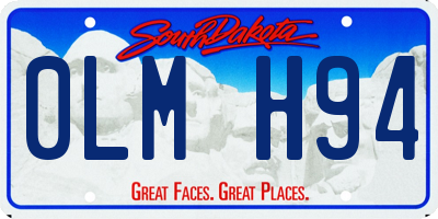 SD license plate 0LMH94