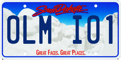 SD license plate 0LMI01