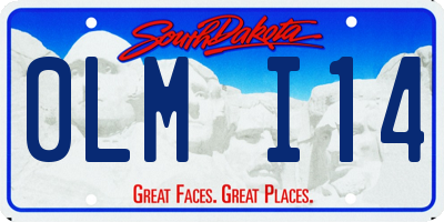 SD license plate 0LMI14