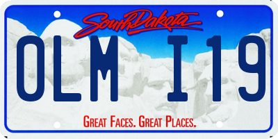 SD license plate 0LMI19