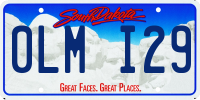 SD license plate 0LMI29