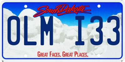 SD license plate 0LMI33