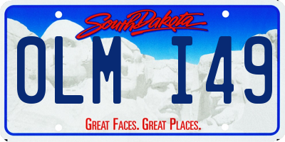 SD license plate 0LMI49