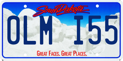 SD license plate 0LMI55
