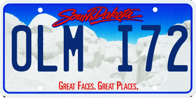 SD license plate 0LMI72
