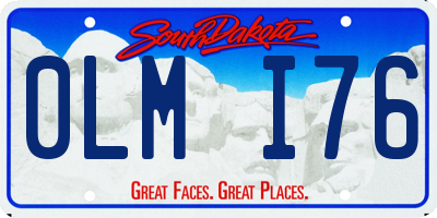 SD license plate 0LMI76