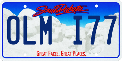 SD license plate 0LMI77