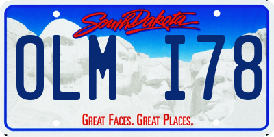 SD license plate 0LMI78