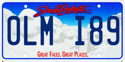 SD license plate 0LMI89