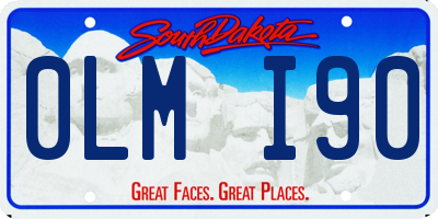 SD license plate 0LMI90