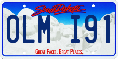SD license plate 0LMI91