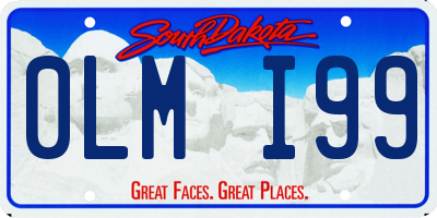SD license plate 0LMI99