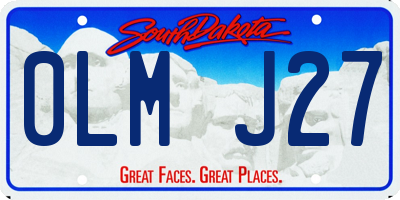 SD license plate 0LMJ27