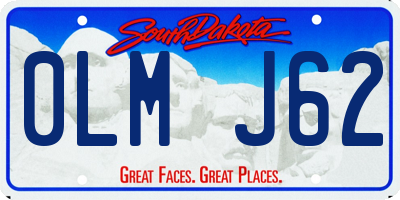 SD license plate 0LMJ62