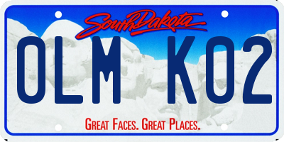 SD license plate 0LMK02