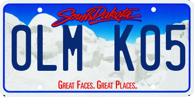 SD license plate 0LMK05