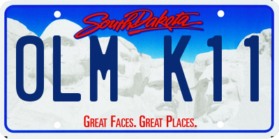 SD license plate 0LMK11
