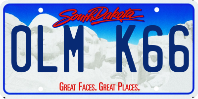 SD license plate 0LMK66