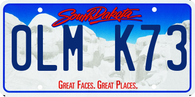 SD license plate 0LMK73