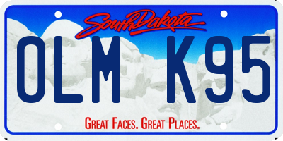 SD license plate 0LMK95