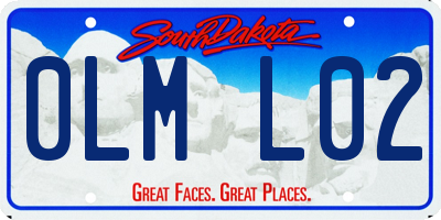 SD license plate 0LML02