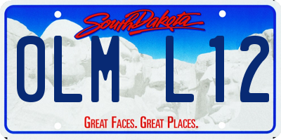 SD license plate 0LML12