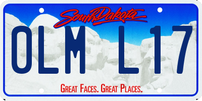 SD license plate 0LML17