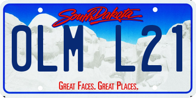 SD license plate 0LML21