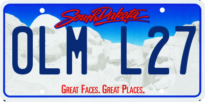 SD license plate 0LML27