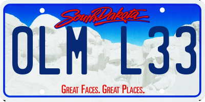 SD license plate 0LML33