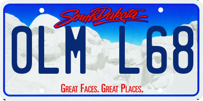 SD license plate 0LML68