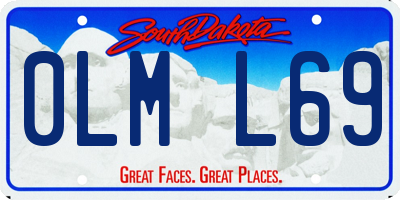 SD license plate 0LML69