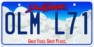 SD license plate 0LML71