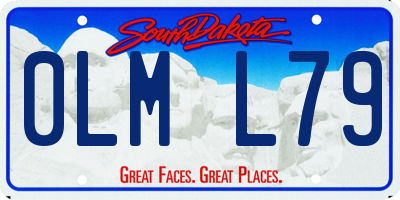 SD license plate 0LML79