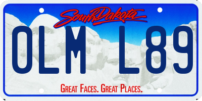 SD license plate 0LML89