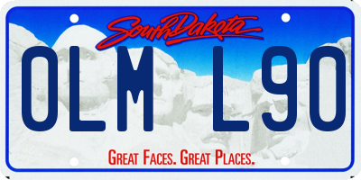 SD license plate 0LML90