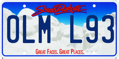 SD license plate 0LML93