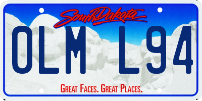 SD license plate 0LML94