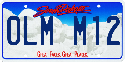 SD license plate 0LMM12