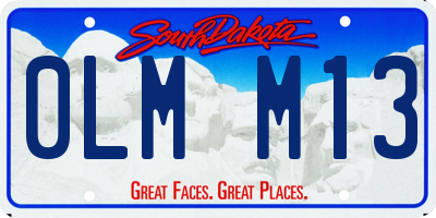 SD license plate 0LMM13