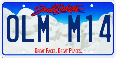 SD license plate 0LMM14