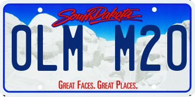 SD license plate 0LMM20