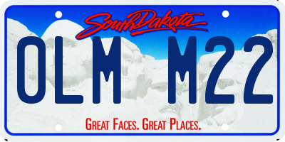 SD license plate 0LMM22