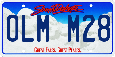 SD license plate 0LMM28