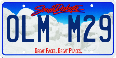 SD license plate 0LMM29