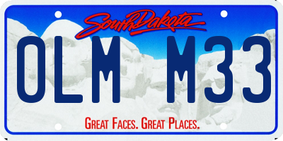 SD license plate 0LMM33