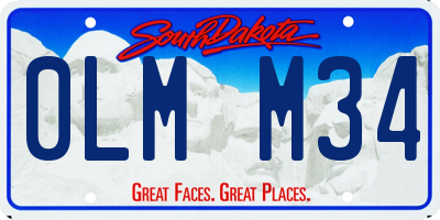 SD license plate 0LMM34