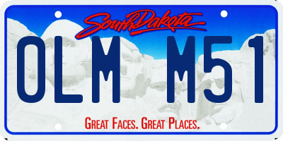 SD license plate 0LMM51