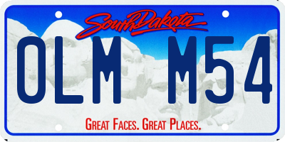 SD license plate 0LMM54