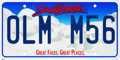 SD license plate 0LMM56